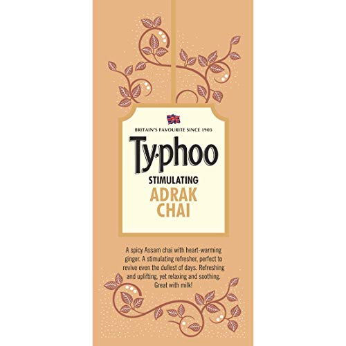 Typhoo Stimulating Adrak Chai (25 Tea Bags)