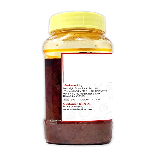 Delight Foods Mylapore Iyer's  Tomato Thokku 300g - Rice Mix | Homemade Recipe made with pure gingelly / Sesame oil | Tomato Pickle / Tangy Tomato Chutney / Tomato Pachadi |Tamil Nadu Special | NO PRESERVATIVES