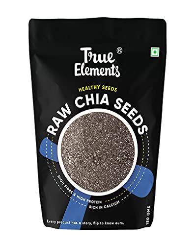 True Elements Chia Seeds for Weight Loss 150g - Diet Food | Healthy Snacks | Raw Chia Seed