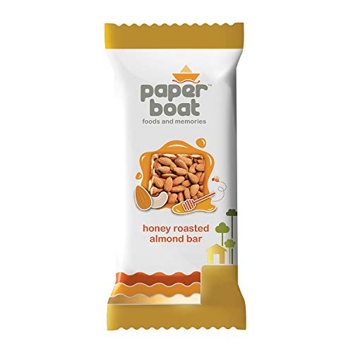Paper Boat Honey Roasted Almond Bar, No Added Preservatives and Colours | Gajak | Sweets | Gazak (Pack of 10, 25g Each)