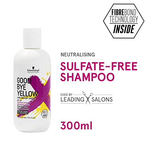 Schwarzkopf Professional Goodbye Yellow Neutralising & Anti-Yellow Sulfate Free Purple Shampoo | 300 Ml