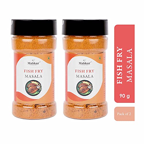 Malikaz' The Royale Taste Fish Fry Masala Jar, 2 x 90 g