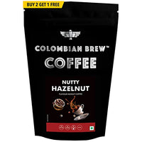 Colombian Brew Hazelnut Instant Coffee Powder, No Sugar Vegan, 100g Buy 2 Get 1 Free