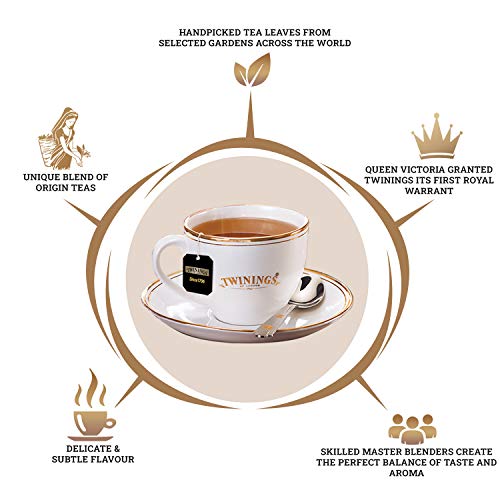 Twinings Darjeeling Tea, 25 Teabags, Premium Black Tea, Twinings Origins, Light Strength, Delicate and Subtle