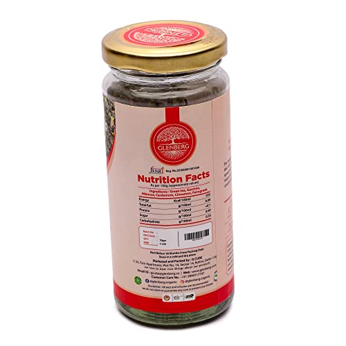 Glenberg Slimming Red Tea | Green Tea with Garcinia (Helps in Weight Management) & Free Premium Wooden Spoon | 50 Gm, 25 Cups