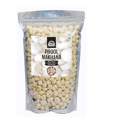 WONDERLAND FOODS Jumbo Size Phool Makhana | Ful Makhana) Lotus Seed Pop | Gorgon Nut Puffed Kernels | 250 Grams