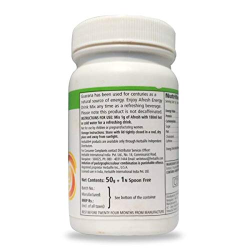 Herbalife Afresh Energy Drink Mix Elaichi Flavor 50 GM