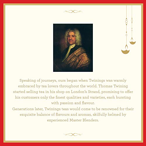 Twinings Tea Festive Gift Pack, 30 Sachets, London, 6 Blends, Earl Grey, English Breakfast, Pure Green Tea, Green Tea Lemon & Honey, Green Tea & Mint and Pure Camomile