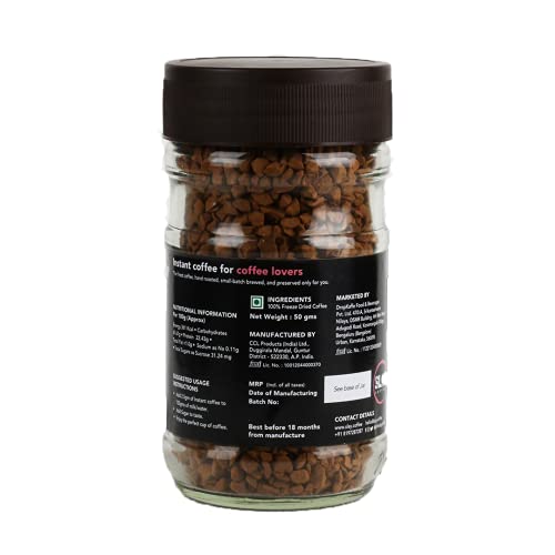 SLAY Now Premium Instant Coffee | No Chicory 100% Pure Coffee | 50g Jar | Pack of 1 | No Equipment Needed | Classic Blend