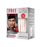 Revlon Top Speed Hair Color for Men, 180g - Natural Black 70M and Outrageous Color Protection Conditioner (Combo Pack of 1)