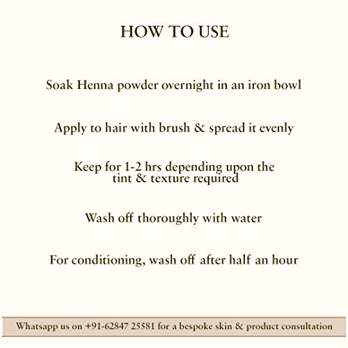 Just Herbs Herbal Henna Plus, 100% Natural, Henna Powder for Hair, Organic & Chemical Free - 200 gm