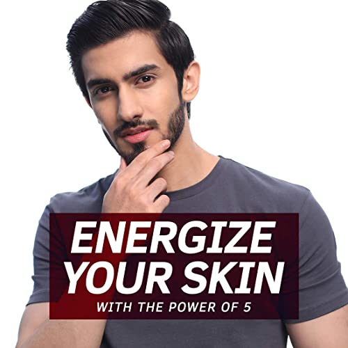 Ustraa Power Face Wash Energize and De-Tan - 200g - Dermatologically Tested, No Sulphates, No Parabens, No Silicone, No Mineral Oil