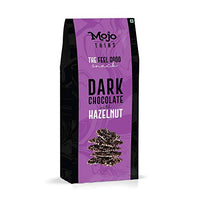 Mojo Bar Thins - 45% Dark Chocolate with Hazelnut (Vegan, Portion Controlled), 100 GM
