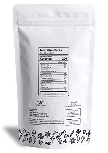 Organature Whole Fresh and Natural Black Sesame Seeds | Kaale Til | Tal | Indian Spice - Pack of (400 Grams)