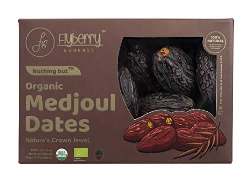 Flyberry Gourmet Organic Medjoul Dates (Khajoor) Dry Fruits, 400 Gm