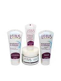 Lotus Herbals Radiant Platinum Cellular Anti-Ageing Facial Kit 5 in 1, 250g