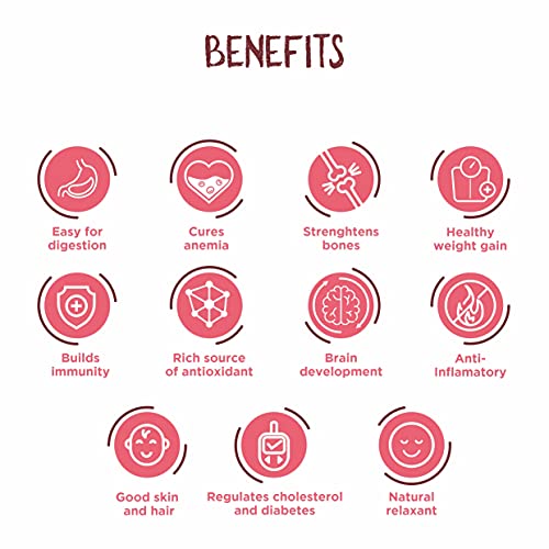 EverMaa Organic Ragi Banana Almond Cereal |Food for 6 months and above | Rich in Iron, Calcium, Fibre and Vitamin E | 200gm