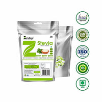 Zindagi Stevia Dry Leaves & Stevia Powder Sachets - Stevia Sugar (Stevia Combo Pack)