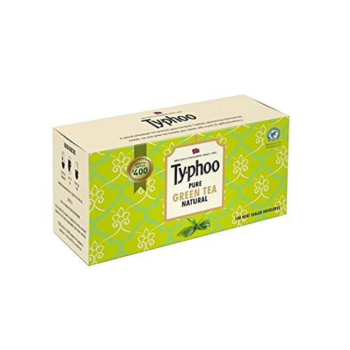 Typhoo Pure Natural Green Tea Bags, 100 Bags