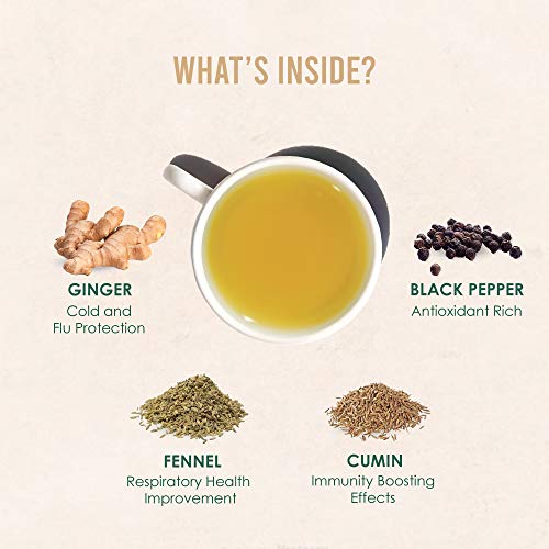 VAHDAM - Organic Ayurvedic Kadha Tea 15 TBS | Herbal Tea for Immunity | Grandma's  Kadha with Tulsi, Amla, Turmeric, Ginger, Black Pepper, Fennel, Cumin and Cloves - 15 Ayush Kadha TBS