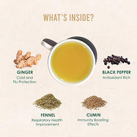 VAHDAM - Organic Ayurvedic Kadha Tea 15 TBS | Herbal Tea for Immunity | Grandma's  Kadha with Tulsi, Amla, Turmeric, Ginger, Black Pepper, Fennel, Cumin and Cloves - 15 Ayush Kadha TBS