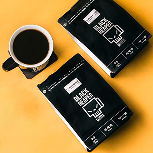 Black Reaper - Shoreditch Blend - (Dark Roast) - 250g Freshly Ground Coffee Beans Powder Strong