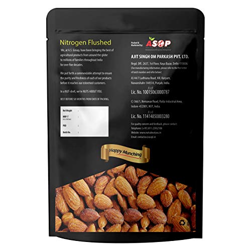 Nuts About You ALMONDS Roasted & Salted, 250 g