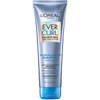 L'Oreal Paris EverCurl Hydracharge Sulfate Free Shampoo, with Coconut Oil, 8.5 Fl; Oz (Packaging May Vary)