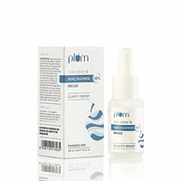 Plum 10% Niacinamide Face Serum with Rice Water | Vitamin B3 with Japanese Fermented Rice Water | For Clear, Blemish-Free, Bright Skin | Suits All Skin Types | Fragrance-Free | 15 ml