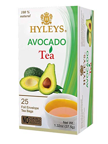 HYLEYS Tea Natural Ginkgo Biloba Green Tea - 25 Tea Bags - (100% Natural, Sugar Free, Gluten Free and Non-GMO)