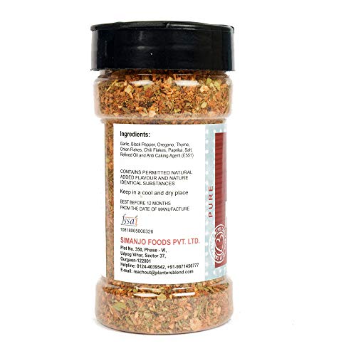 Planter's  Blend Pizza Pasta Seasoning, 80 g [All Natural, Zesty & Lively]