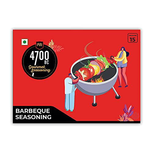 4700BC Gourmet Seasoning, Barbeque, Pouch, 75g (Pack of 15), Red