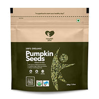 Nourish You Organic Pumpkin Seeds 100 gm (Each) | Raw Pumpkin Seeds Protein and Fiber Rich Superfood | Healthy Snack Immunity Booster (Pack of 1)