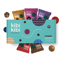 Kibi Kibi Bliss Balls Variety Box - Healthy Snack - Dates, Dried Fruit, Nuts & Seeds - Energy Balls - Khajoor Laddoo - No Added Sugar, Gluten Free & Dairy Free - Pack of 5 (5 x 30g)