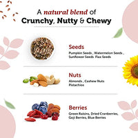 Neuherbs Superfood Mix with Seeds, Nuts & Berries | Unroasted Pumpkin Seeds, Sunflower, Cashew Nuts, Almonds, Pistachios, Blueberries, Flax Seeds | Rich in Protein & Vitamin E - 200g