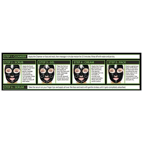 VLCC Activated Bamboo Charcoal Facial Kit, 60 g