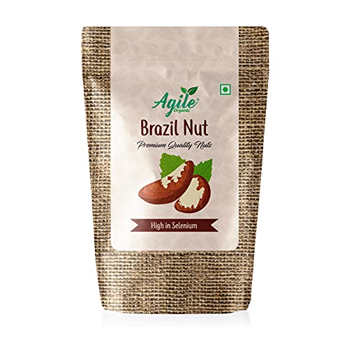 Agile Organic® Premium Jumbo Brazil Nuts 100g | Immunity Boosting | Rich in Selenium |