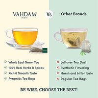 VAHDAM - Organic Ginger Lemon Vitamic C Rich Green Tea - 50 Tea Bags | 100% Natural | Certified Organic Detox Tea & Ginger Tea Aids Weight Loss