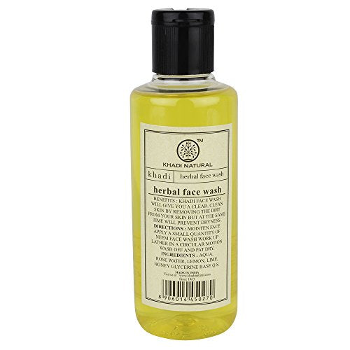 KHADI NATURAL Ayurvedic Herbal Face Wash, 210ml
