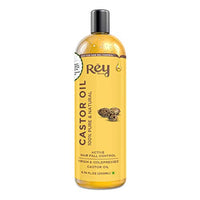 Rey Naturals Cold-Pressed, 100% Pure Castor Oil - Moisturizing & Healing, for Skin, Hair Care, Eyelashes (400ml) - (200ml x 2)