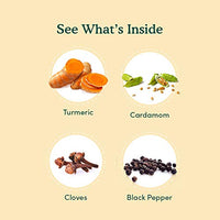 VAHDAM, Turmeric Pepper Herbal Tea- 15 Tea Bags | 100% Natural Ingredients | Health Benefits of Active Turmeric + Pepper + Cardamom + Cloves | Low Caffeine Herbal Detox Tea Blend | Anti-Inflammatory