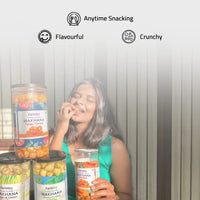 Farmley Roasted Flavored Makhana (Pack of 2) Each 90g, Cream N Onion, 180 Gram