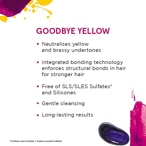 Schwarzkopf Professional Goodbye Yellow Neutralising & Anti-Yellow Sulfate Free Purple Shampoo | 300 Ml