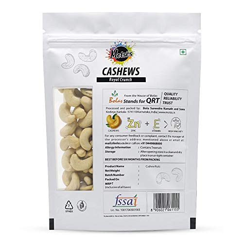 Molsi’s Royal Crunch Cashews, 200 Grams