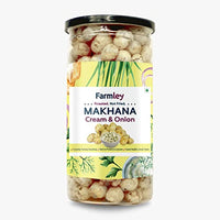 Farmley Roasted Flavored Makhana (Pack of 2) Each 90g, Cream N Onion, 180 Gram