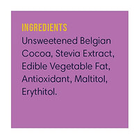 Lo! Foods - Dark Keto Chocolates Bites | Bite Sized for Portion Control | Stevia Sweetened Keto Sweets | No Added Sugar | Low Carb Sweets with 2.9g Net Carbs Per Bite - 50g