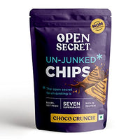 Open Secret Unjunked Chocolate Crunch Supergrain Chips - No Added Maida | Baked | Healthy & Tasty Snacks Food for Kids, Adults & Family | Rich in Protein | Diet Snack Pack