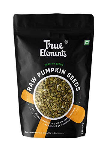 True Elements Pumpkin Seeds 250g - Raw Pumpkin Seeds for Eating | Immunity Booster Seeds | Protein Snacks