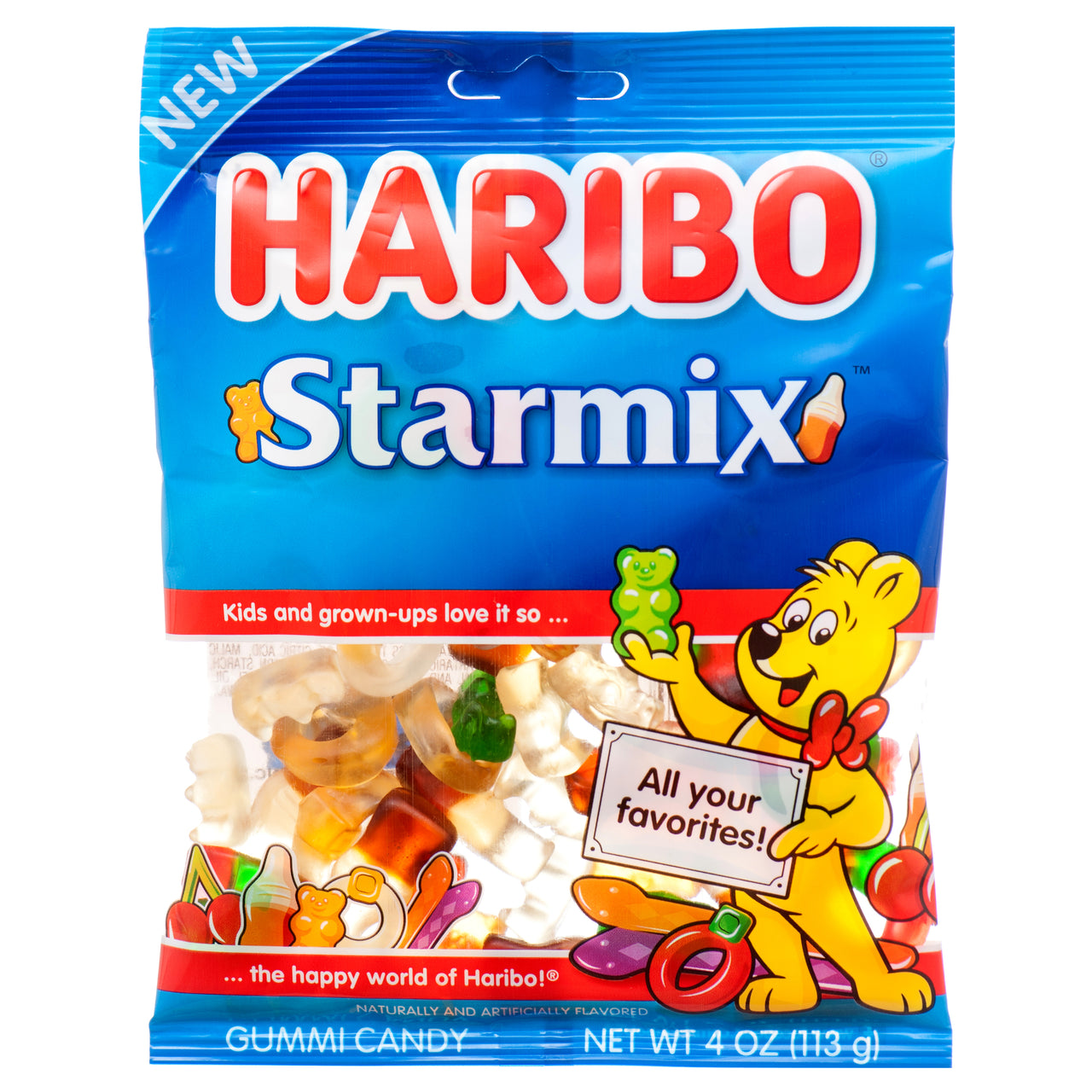 Haribo Starmix Assorted Flavor Gummy Candy 4 oz. Bag (2 Pack)