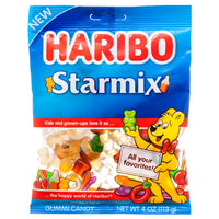 Haribo Starmix Assorted Flavor Gummy Candy 4 oz. Bag (2 Pack)